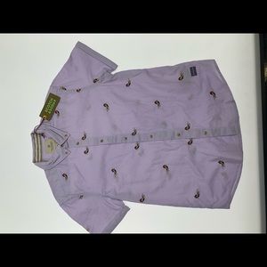 NWOT Scotch & Soda Purple Casual Button Down Shirt